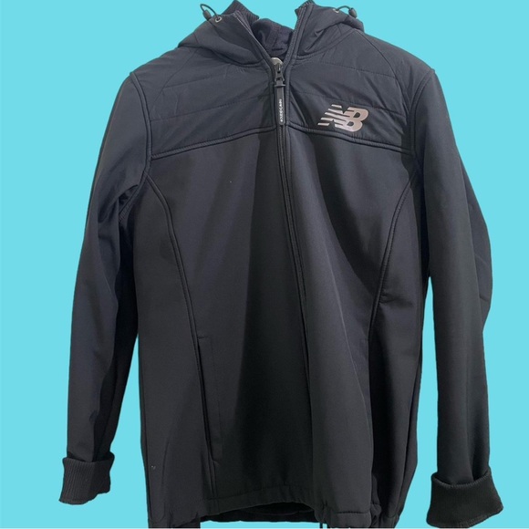 New Balance Black Full-Zip Hooded Jacket - Picture 1 of 1